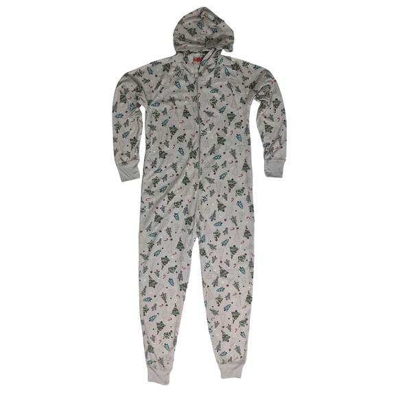 Holiday Family PJs Festive Trees One Piece - Size Medium - Picture 2 of 14